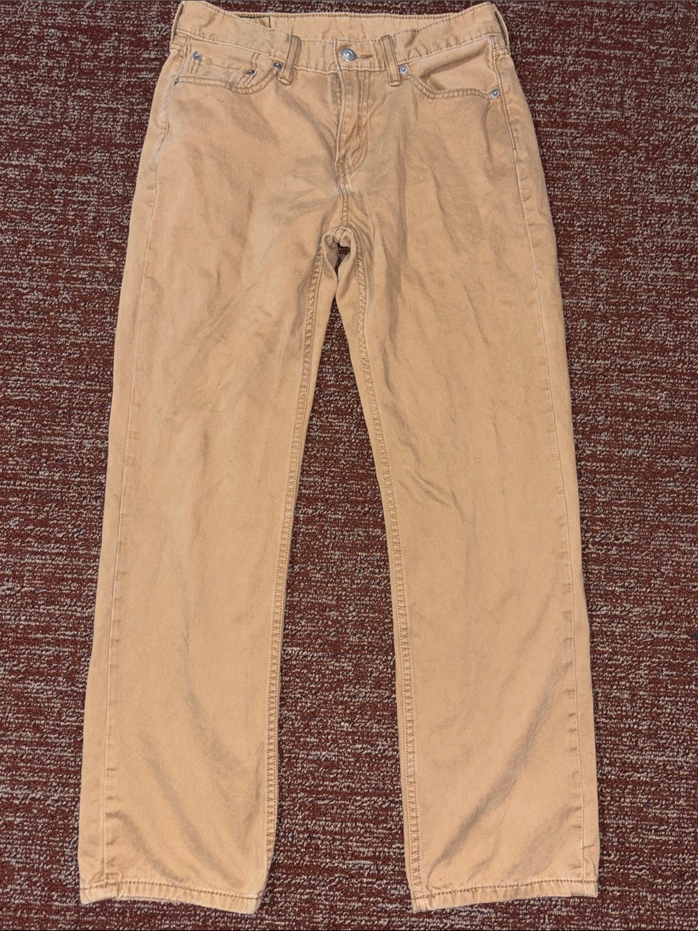 Levi’s 514 Men's Classic Straight Fit Tan Pants Classic khaki relaxed preppy 30